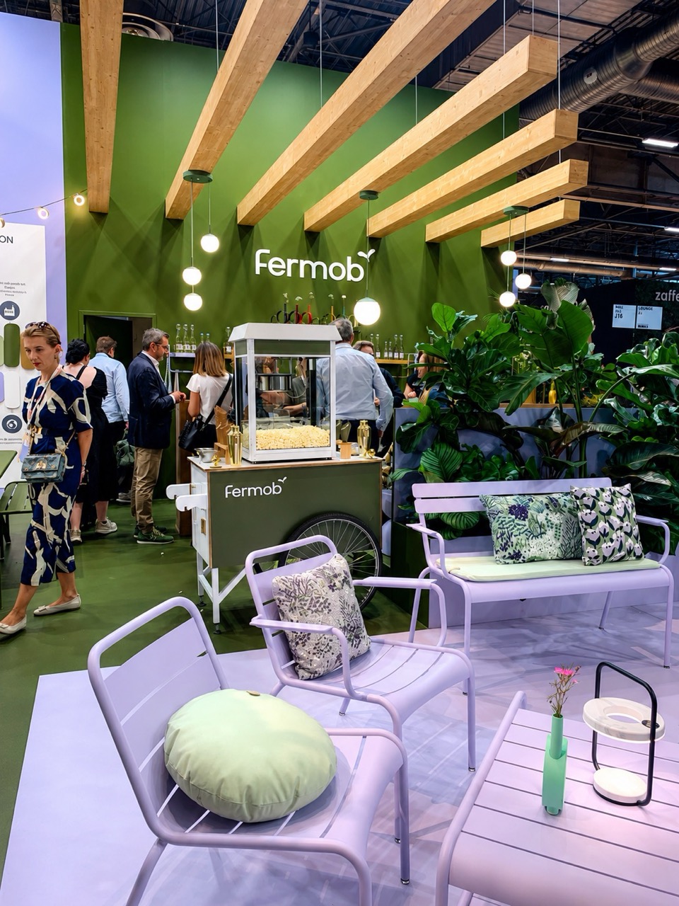 Stand Fermob avec animation pop-corn matcha