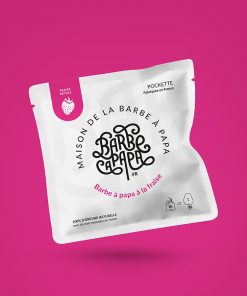 barbe à papa à la fraise