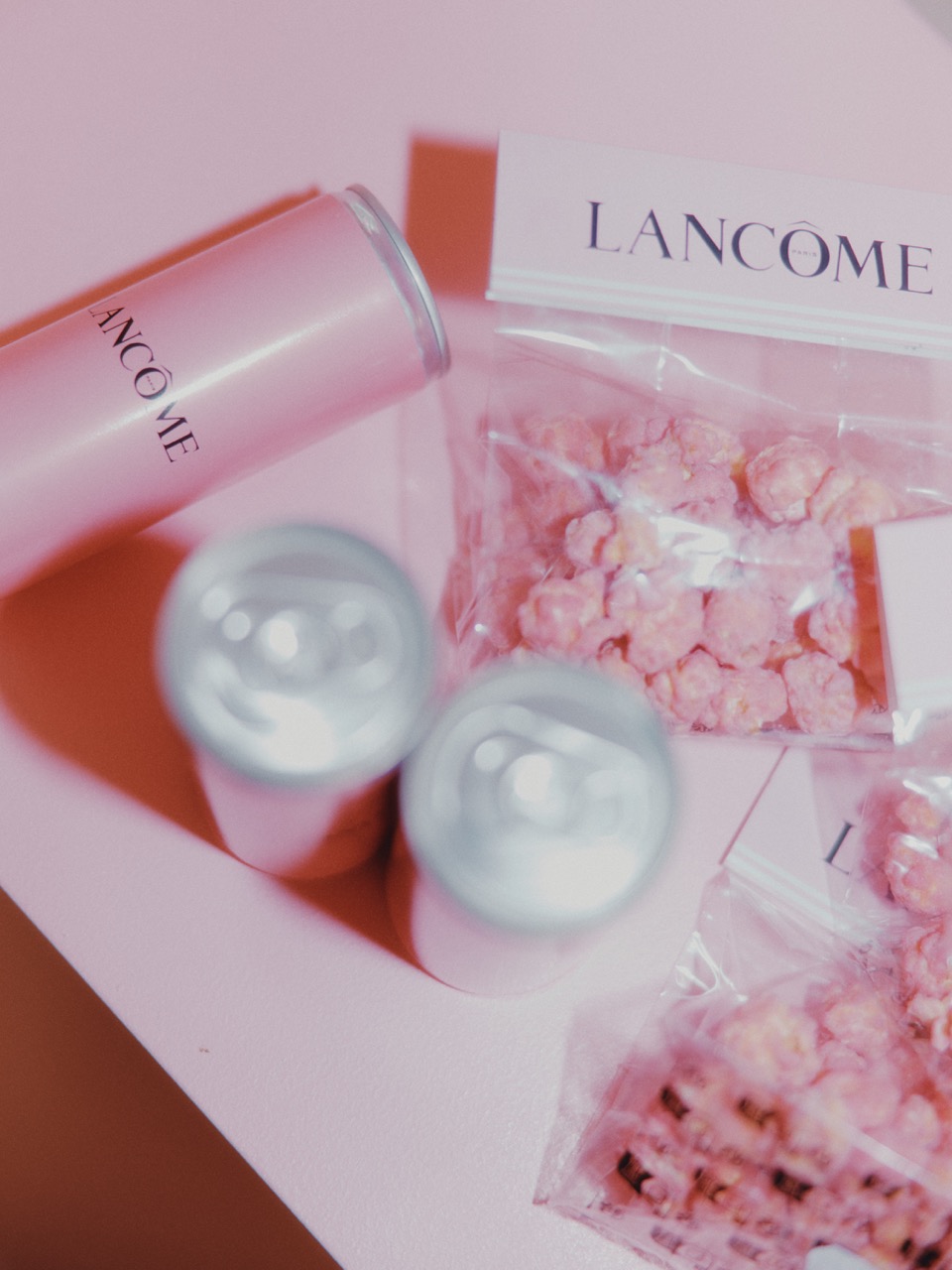 Pop-corn rose aux couleurs de Lancôme