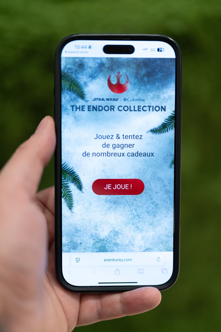 Jeu concours The Endor Collection de Columbia × Star Wars, ouvert en scannant le pop-corn chez Citadium
