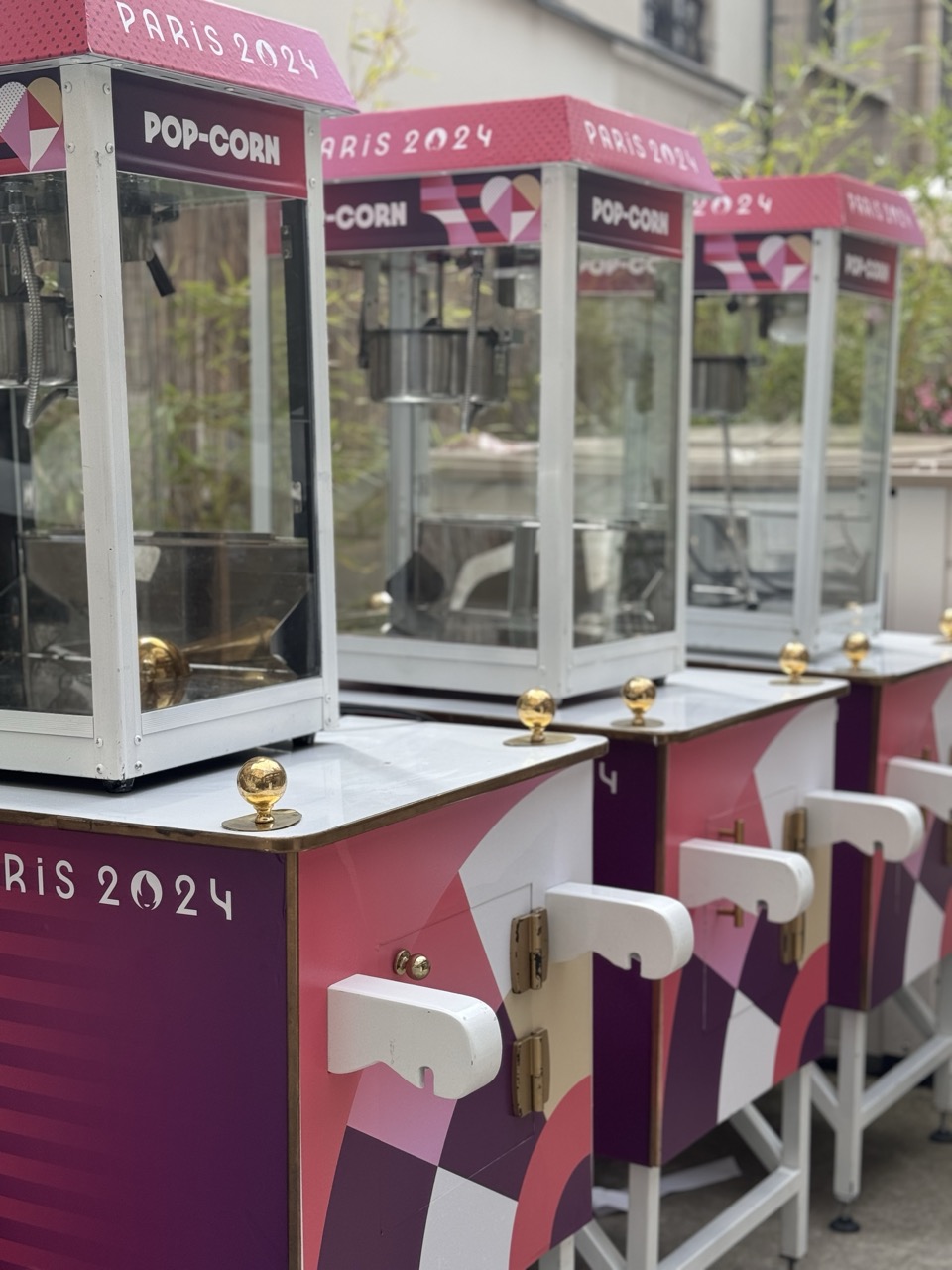 Stands pop-corn personnalisés Paris 2024