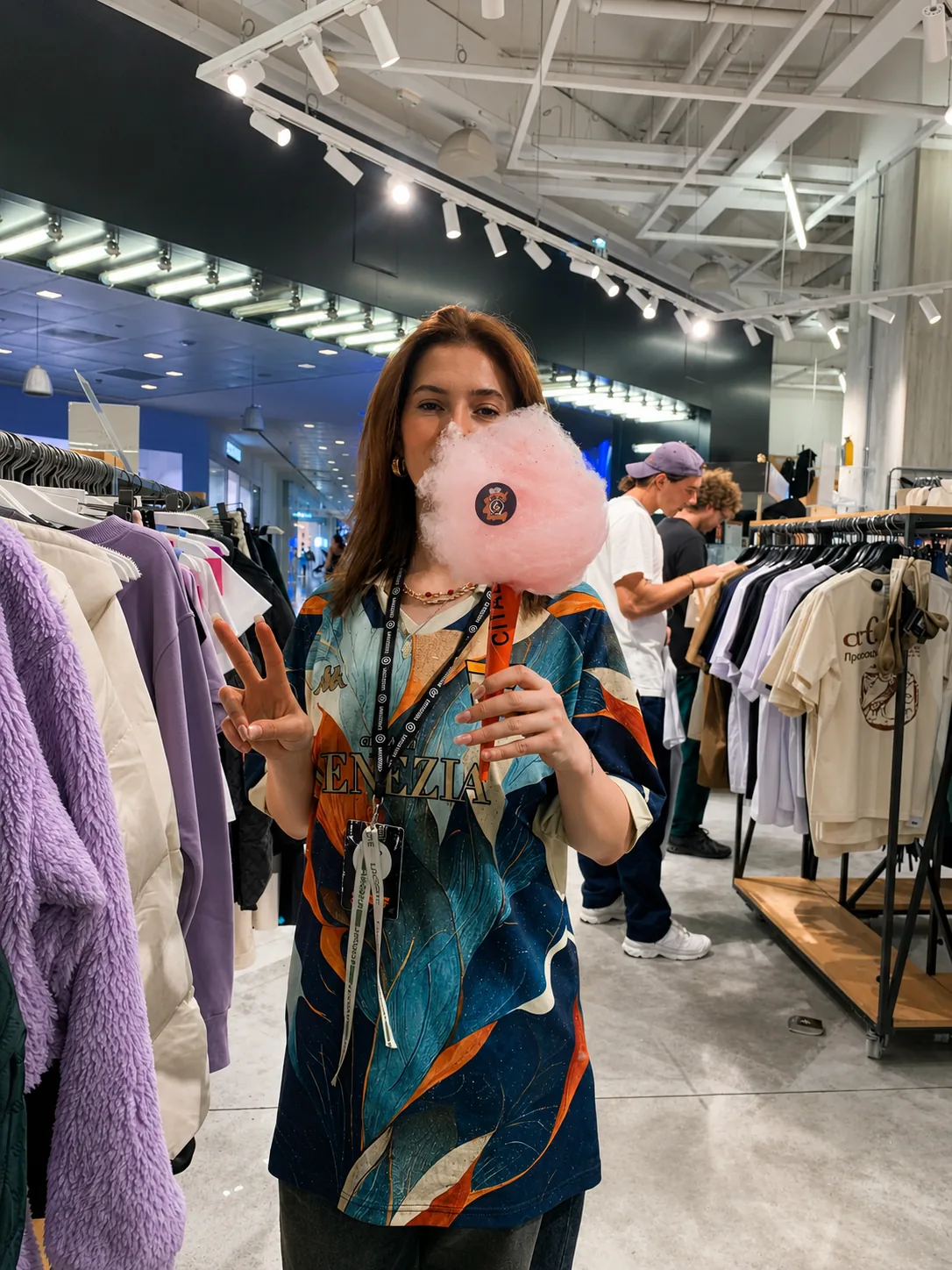 Une cliente ravie